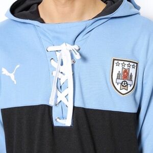 Puma Uruguay Men's FtblCore‎ Team Pullover Hoodie Size Large EUC